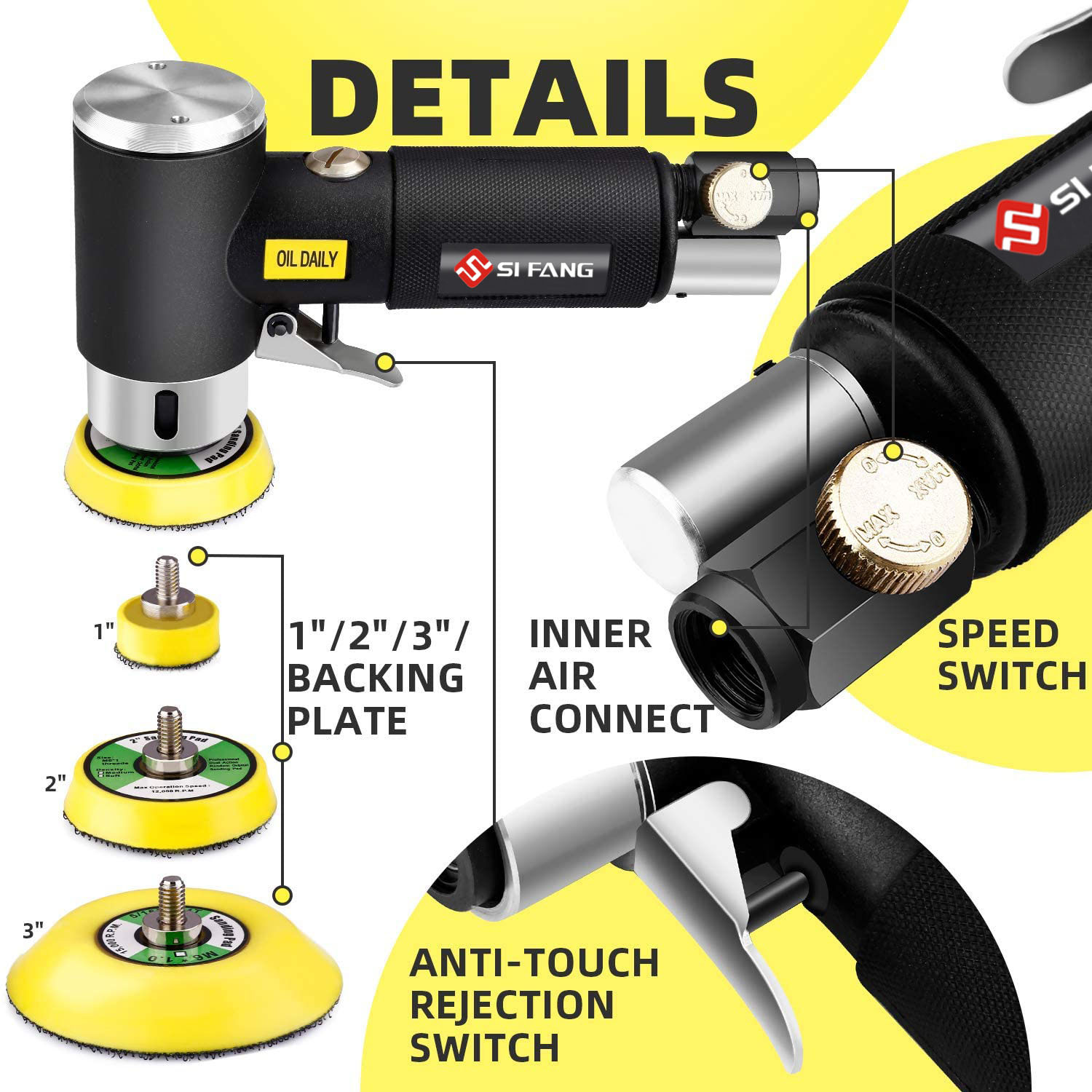 Orbit Air Sander Mini Pneumati – Orbital Polisher Da Bewertung und Preis